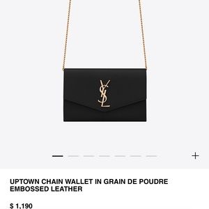 BRAND NEW YSL FLAP CHAIN WALLET
